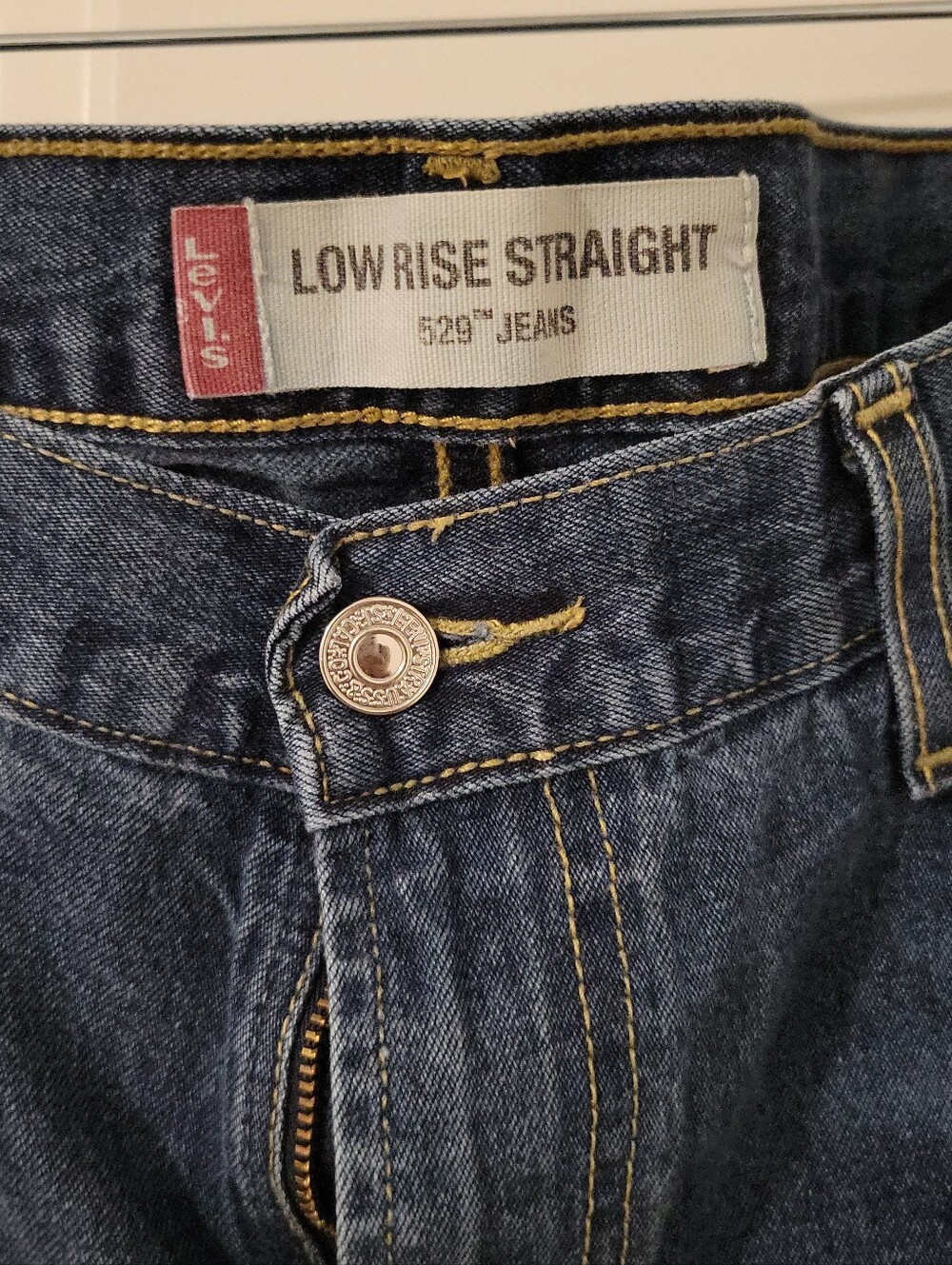 Levi's Dark Blue Low Rise Straight Men's Jeans